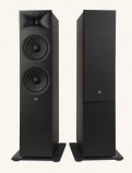 JBL 280F floorstanding speakers in espresso/black
