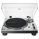 Audio Technica AT-LP140XPSVEUK Professional Direct Drive Manual Turntable Silver - front