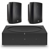 Sonos Wireless Amplifier with KEF Ventura 5 Outdoor 2-way Ci Series Speakers