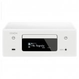 Denon Ceol N10 Hi-Fi Network CD Receiver with Heos, Bluetooth, Alexa - White front