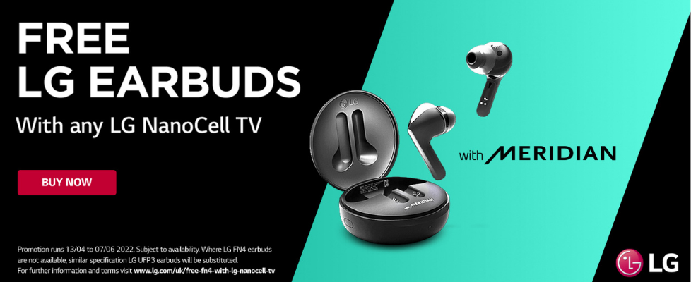 Free LG Earbuds with any LG NanoCell TV