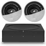 Sonos Wireless Amplifier with 2 x KEF Ci130CR In-Ceiling Speaker