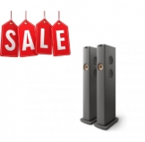 KEF LS60 Wireless Floorstanding Speakers Titanium Grey - front