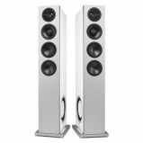Definitive Technology Demand D15 Pair Floor Standing Speakers in Gloss White - grille off