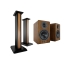 Acoustic Energy AE300s & Stands Package in Walnut Wood Veneer - package