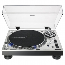 Audio Technica AT-LP140XPSVEUK Professional Direct Drive Manual Turntable Silver - front