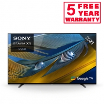 Sony XR65A80JU 2021 65 inch Bravia XR OLED 4K Ultra HD HDR Smart TV front