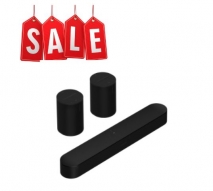 Sonos ERA 100 x2 and beam in black