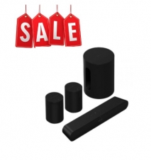 Sonos ray with sub mini and ERA 100 x2 in black