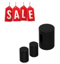 Sonos sub mini and ERA 100 x2 in black