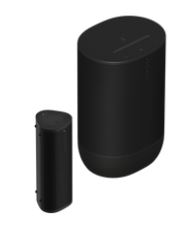 Sonos roam 2 and Move 2 in black