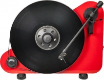 Pro-Ject VT-E Vertical Turntable in Red - front