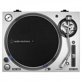 Audio Technica AT-LP140XPSVEUK Professional Direct Drive Manual Turntable Silver - top view