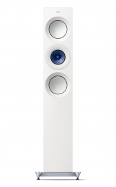 KEF Reference 3 Meta in High Gloss White/Blue - front