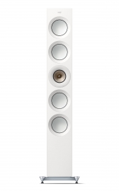 KEF Reference 5 Meta in High Gloss White/Champagne - front