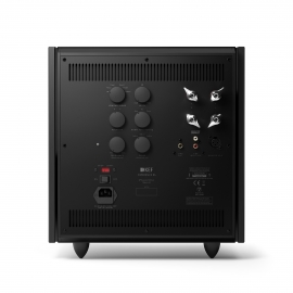 KEF Reference 8b Subwoofer in Piano Black High Gloss - back