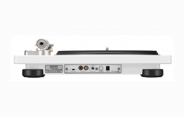 Denon DP-450USB White Hi-Fi Turntable with USB in White - back