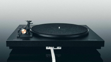 Pro-Ject A1 Automatic Turntable with Ortofon OM10 Cartridge in Black - front
