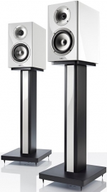 Acoustic Energy Reference Speaker Stands (Pair) in Piano White - example on AE1 Stand Mount Speakers