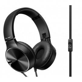 Pioneer SE-MJ722 On-Ear Headphones - Black