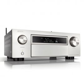 Denon AVC-X6700H 11.2 ch 8K AV Amplifier with Heos Built-in and Voice Control in Silver angle